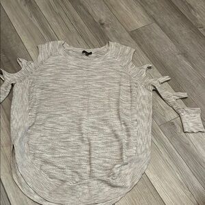 Express cutout sleeve sweatshirt